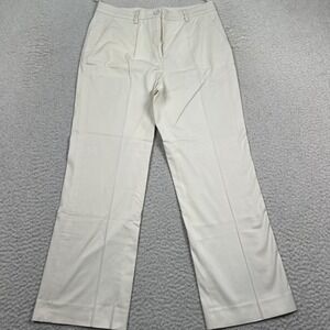 Miu Miu Dress‎ Pants Women 40 Chino Straight Cropped Pockets Beige 28X25 Italy